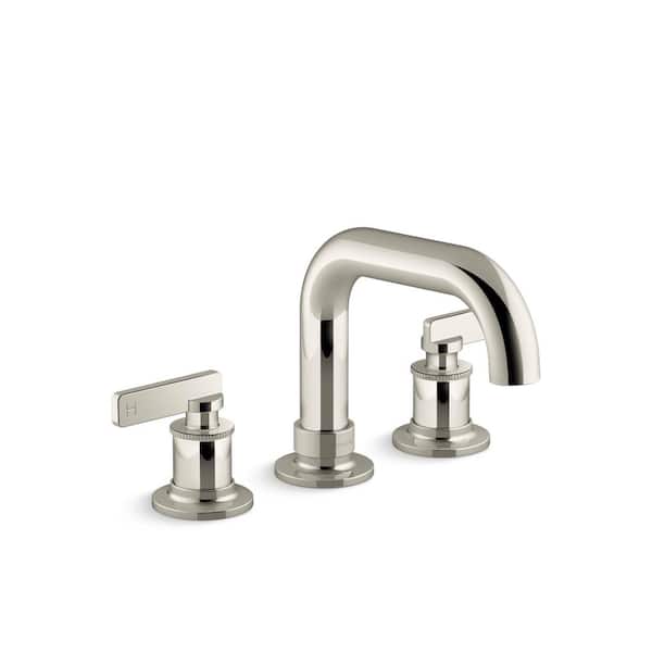 KOHLER Castia By Studio McGee Deck-Mount Bath Faucet Trim in Vibrant Polished Nickel