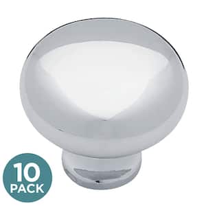 Logan 1-1/4 in. (32 mm) Polished Chrome Round Cabinet Knob (10-Pack)
