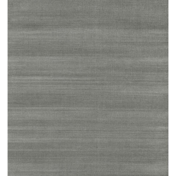 A-Street Prints Sakiya Slate Sisal Grasscloth Wallpaper Sample