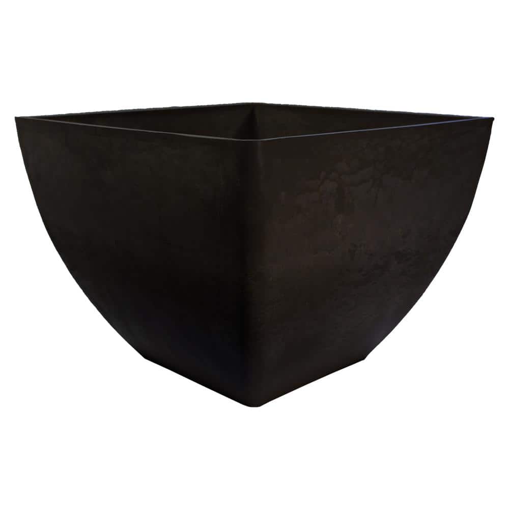 20 in. Square Indoor/Outdoor Graphite Polyethylene Planter