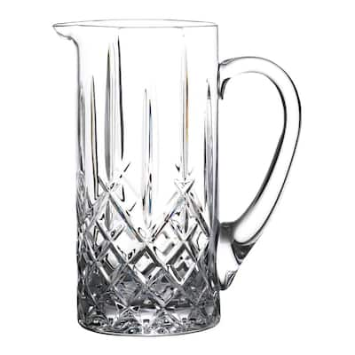 36 oz. Clear Small Glass Pitcher Tilted CV5068 - The Home Depot