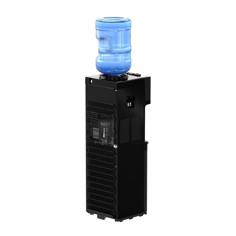 Brio Black Stainless Steel Top Loading Water Cooler Dispenser