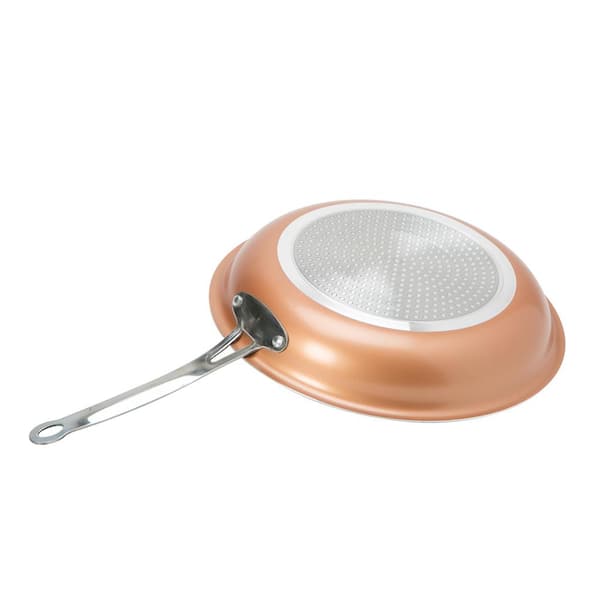 Kitchen Details Non-Stick Copper Glider Frying Pan, 10 Inches