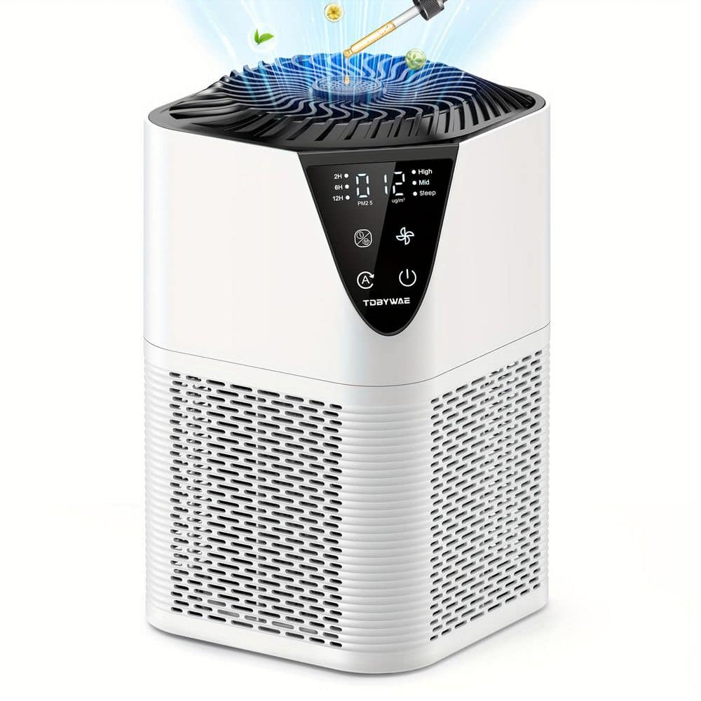 1250 sq.ft. HEPA Personal 3-stage Air Purifier in White, 12H Timer, 3 Speeds, PM2.5 Monitor,Filter Reminder,Aromatherapy price history on PriceWatchPro
