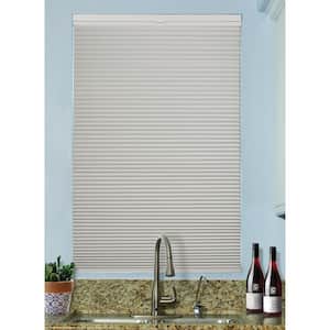 Cordless Top Down/Bottom Up Blackout Cellular Fabric Shade, 9/16" Single Cell, White Dove, Size: 58" W x 48" L