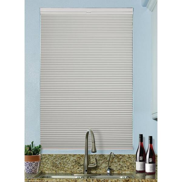 BlindsAvenue White Dove Cordless Top Down/Bottom Up Blackout Fabric 9/16 in. Single Cell Cellular Shade 36 in. W x 72 in. L