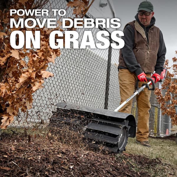 Milwaukee M18 FUEL QUIK-LOK Rubber Broom Attachment and M18 FUEL