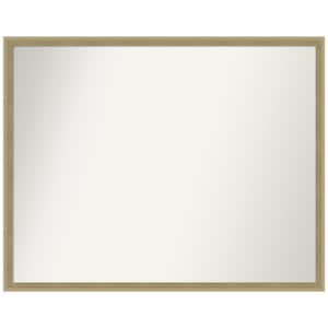 Lucie Champagne 29 in. W x 23 in. H Non-Beveled Wood Bathroom Wall Mirror in Champagne