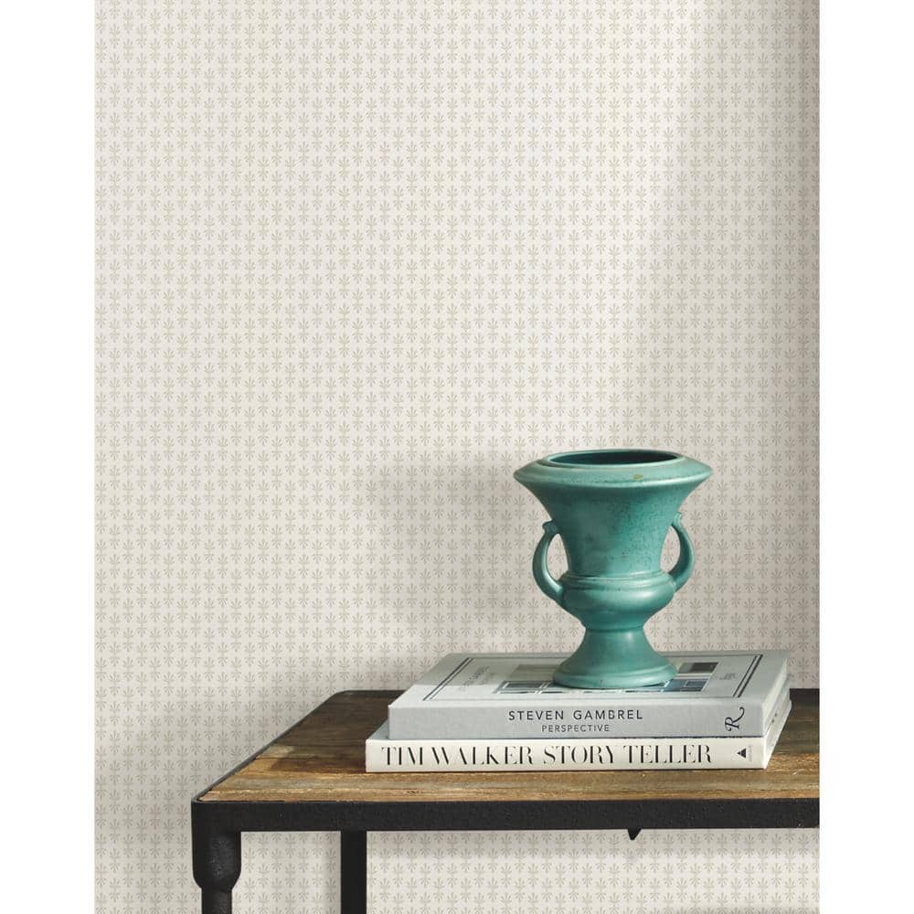 Petal Perfect Off-White Floral Nonwoven Wallpaper