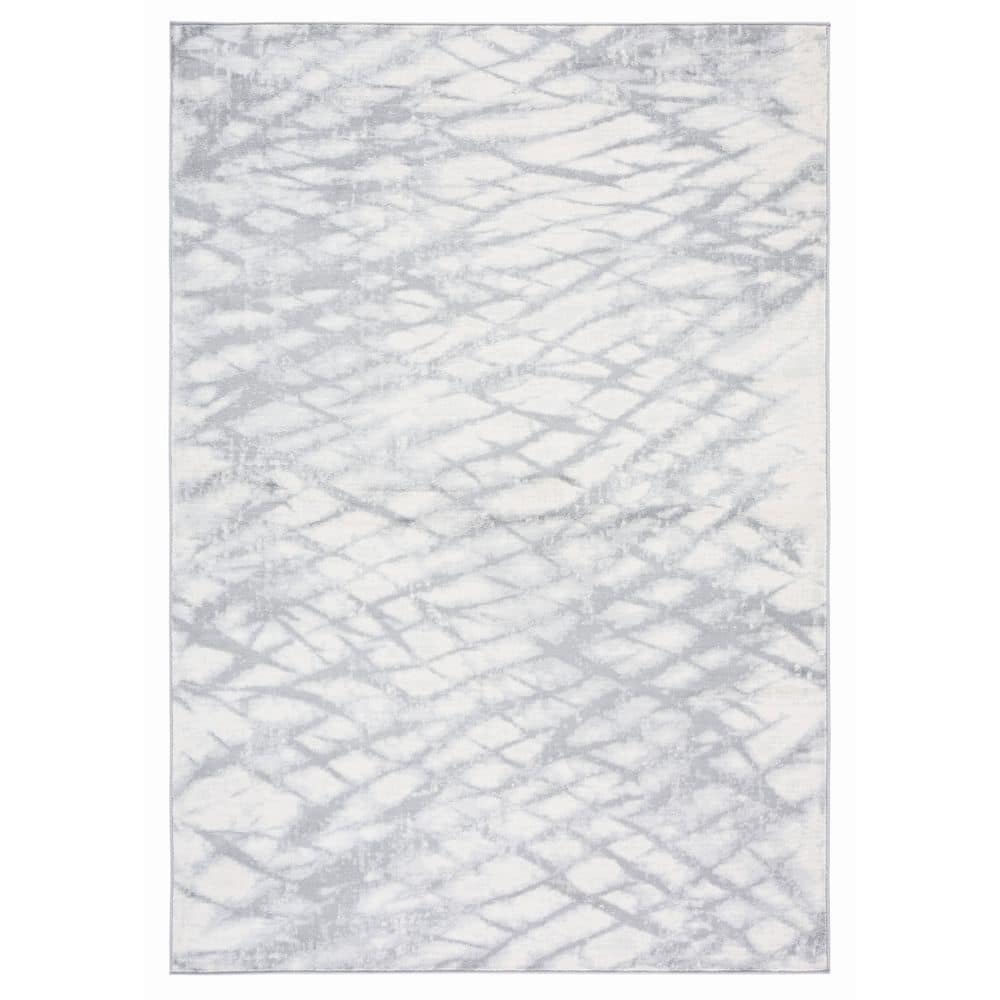 Jasper 9 ft. x 12 ft. Gray/Ivory Abstract Linear Area Rug price history on PriceWatchPro