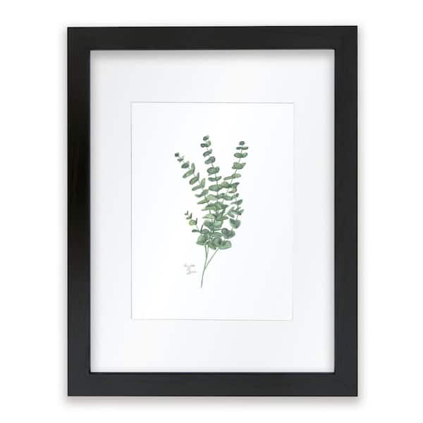 Unbranded Nature's Lace 1 "True Blue Eucalyptus" by Alyssa Lewis Individual Framed Matted Nature Art Print 24 in. x 18 in.