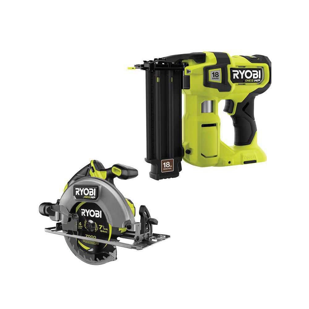 RYOBI ONE+ HP 18V 18-Gauge Brushless Cordless AirStrike Brad