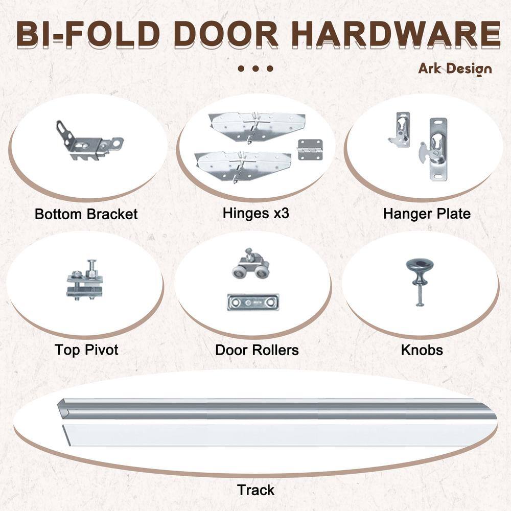 24" x 80" Frosted Glass White MDF Pivot Door