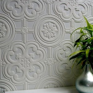 Norwall Wallcoverings 48932 Architectural Inspirations Jacobean Tile Paintable 