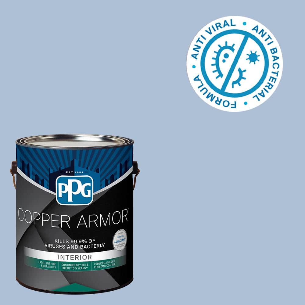 COPPER ARMOR 1 gal. PPG11623 Blue Thistle SemiGloss Antiviral and