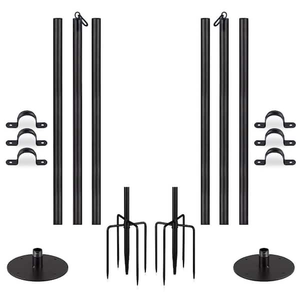 Simple Living Solutions ProDec Patio Lights Screw-In Hooks - Black