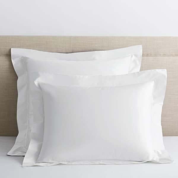 The Company Store Classic Solid White 350-Thread Count Sateen Euro Sham