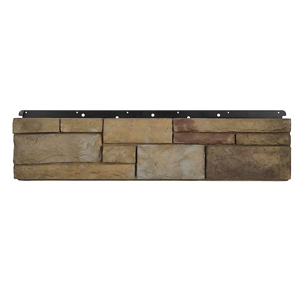72 in. W x 36 in. L Multi-Colored Manufactured Stone Flat Siding