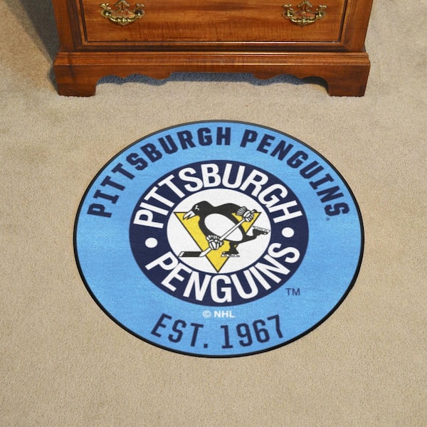 FANMATS NHL Retro Pittsburgh Penguins Blue 2 ft. x 3 ft. Starter
