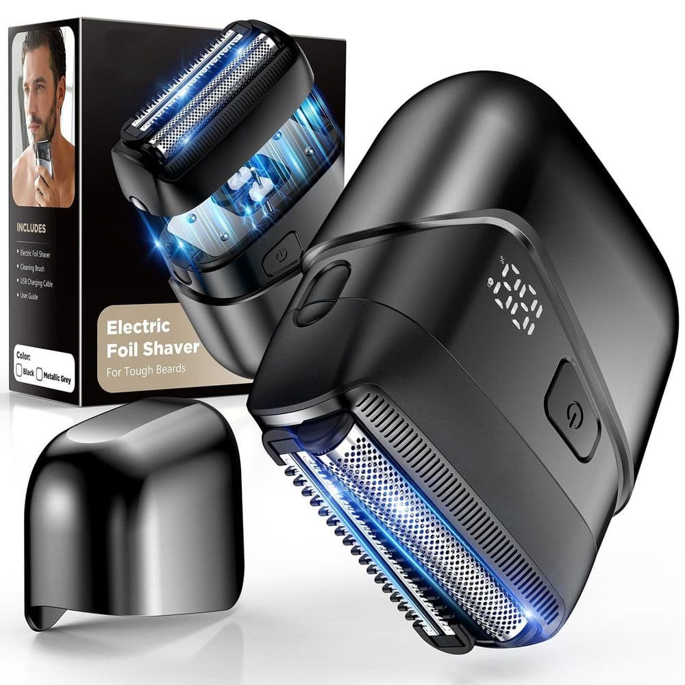 1-Piece Bathroom Accessory Set in Black, Electric Foil Shavers for Men with LED Display and Fast Charge, IPX7 Waterproof price history on PriceWatchPro