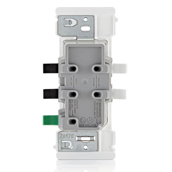 Leviton - Decora 15 Amp 125 V Tamper Resistant Duplex Outlet/Receptacle, White (1-Pack) E5325-SW