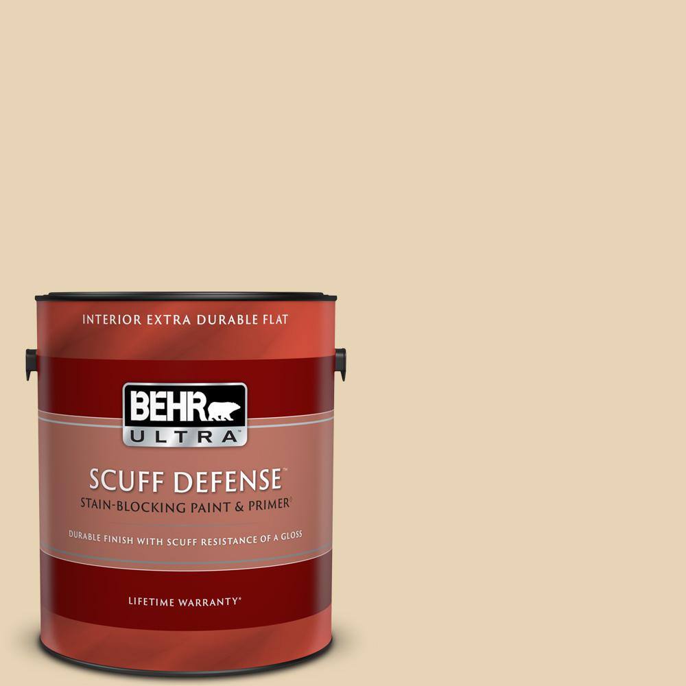 BEHR ULTRA 1 gal. PPU718 Sand Pearl Extra Durable Flat Interior Paint