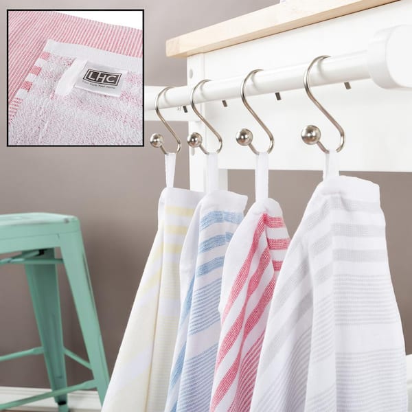 100% Cotton Striped Woven 8 Pack of Kitchen Hand Towels 663826NGV - The  Home Depot