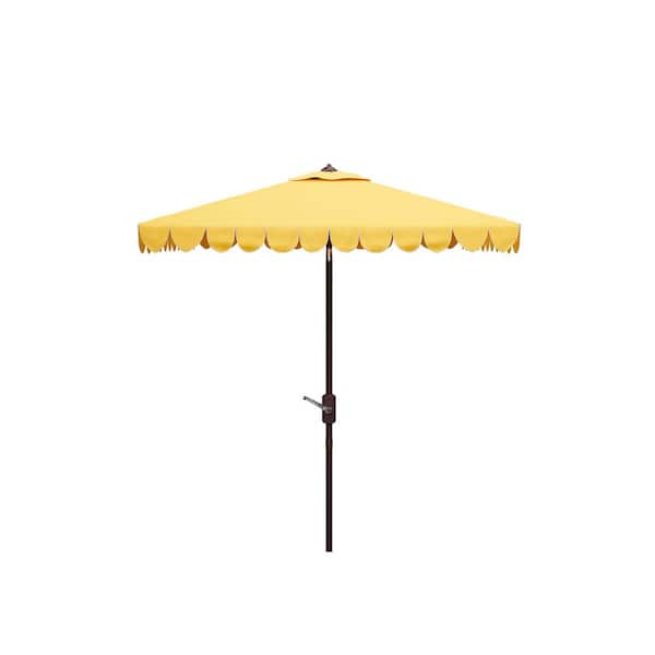 7 foot yellow patio umbrella Round Its time to put the finishing touch on your patio Venice 7.5 ft Square Crank