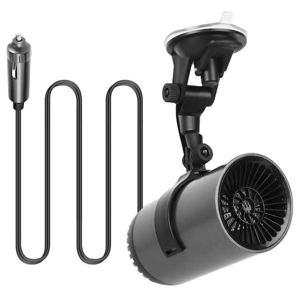 1500 W Electric Indoor Tower Ceramic Portable Car Space Heater, 2-in-1 Heating Cooling Fan Rotatable Demister Defroster
