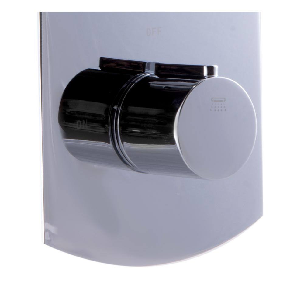 Polished Chrome Round 2-Way Thermostatic Shower Mixer