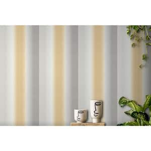 Kirby Mustard Stripe Vinyl Wallpaper Roll