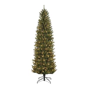 7.5 ft. Pre-Lit Incandescent Pencil Fir Artificial Christmas Tree with 350 Clear Lights