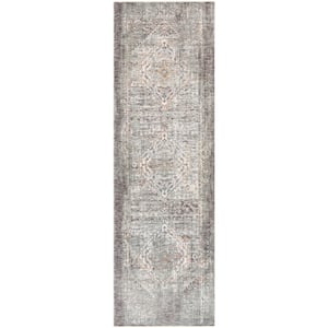 Congressional Grey 3 ft. 3 in. x 10 ft. Oriental Area Rug