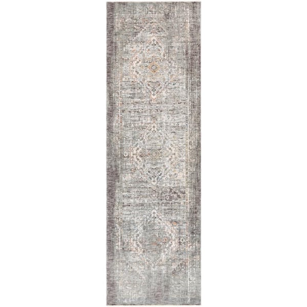 Artistic Weavers Congressional Grey 3 ft. 3 in. x 10 ft. Oriental Area Rug