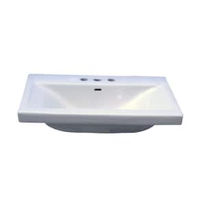 Mistral 510 Wall-Hung Bathroom Sink in White
