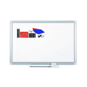 48 in. x 72 in. Magnetic Steel Dry-Erase Planning Board with Aluminum Frame and Accessory Kit