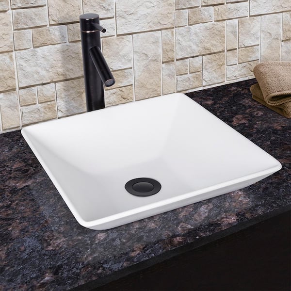 Pop-Up Bathroom Sink Drain with Overflow