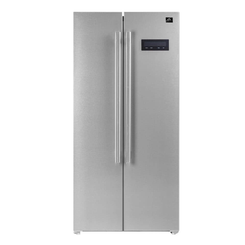 Forno Salerno 33 in. Side by side built-in refrigerator 15.6 cu ft Stainless Steel Color, Silver
