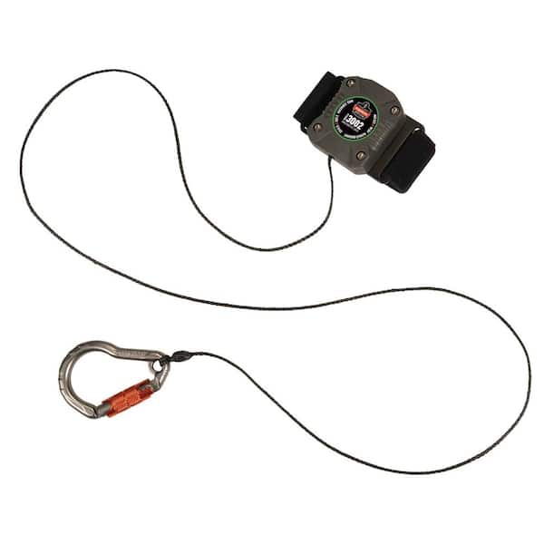 Squids 2 lbs./0.9 kg Retractable Tool Lanyard - Belt Loop Plus Locking Carabiner