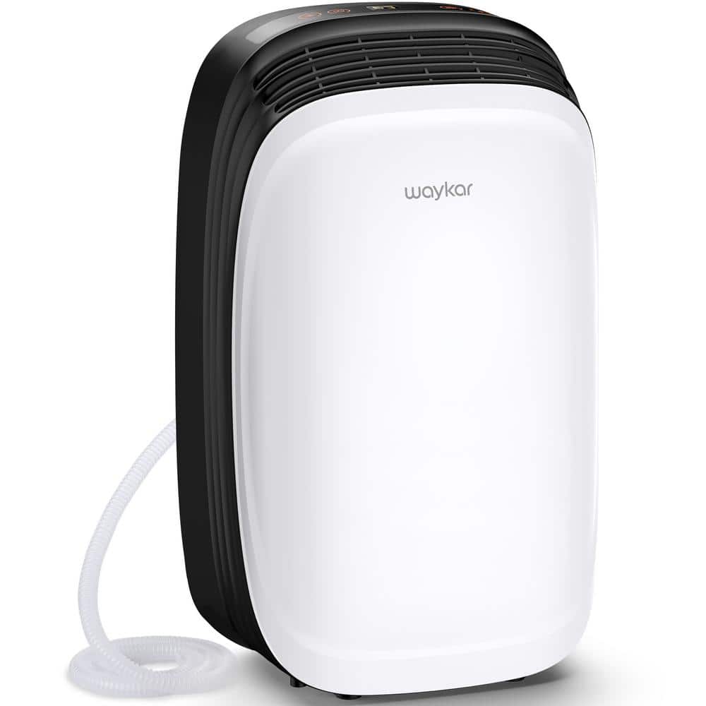 waykar 30-Pint Dehumidifier with Smart Dry for Bedrooms Basements or Damp Rooms up to 2000 sq. ft. White HDCX-PD100A-1