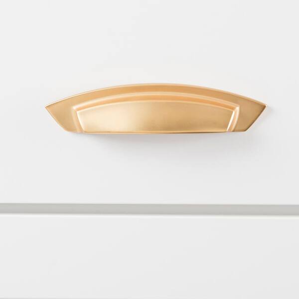 Velocity Collection 3 in. And 96 mm Center-to-Center Flat Ultra Brass Cabinet Pull Velocity Collection 3 in. And 96 mm Center-to-Center Flat Ultra Brass Cabinet Pull