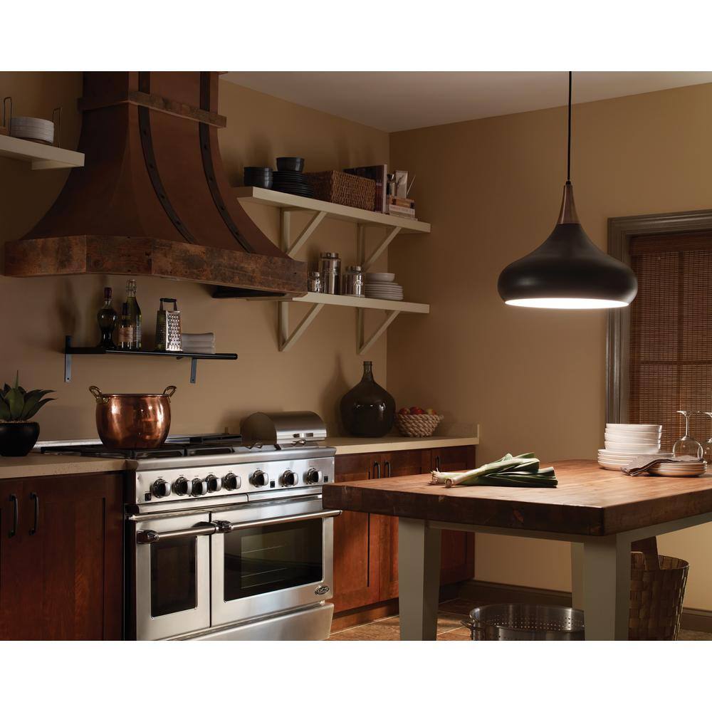 Scandinavian Inspired Belle Brushed Steel 1-Light Pendant