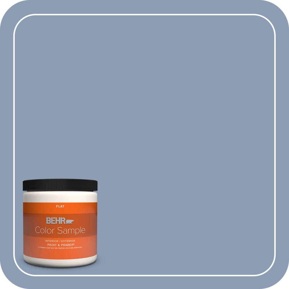 8 oz. #PMD-72 Periwinkle Dusk Flat Interior/Exterior Paint & Primer Color Sample price history on PriceWatchPro