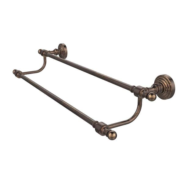 Allied Brass Retro Wave Collection 18 in. Double Towel Bar in Venetian  Bronze RW-72/18-VB The Home Depot