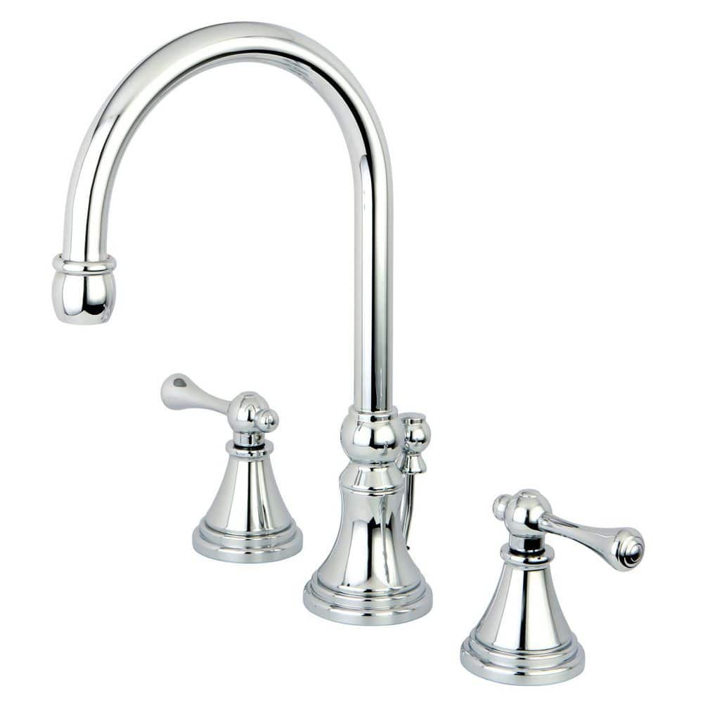Governor 8 in. Widespread 2-Handle Bathroom Faucets with Brass Pop-Up in Polished Chrome price history on PriceWatchPro