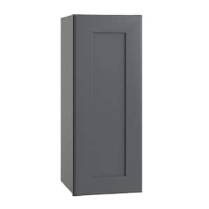 Newport Deep Onyx Plywood Shaker Assembled Wall Kitchen Cabinet Soft Close 9 in W x 12 in D x 30 in H