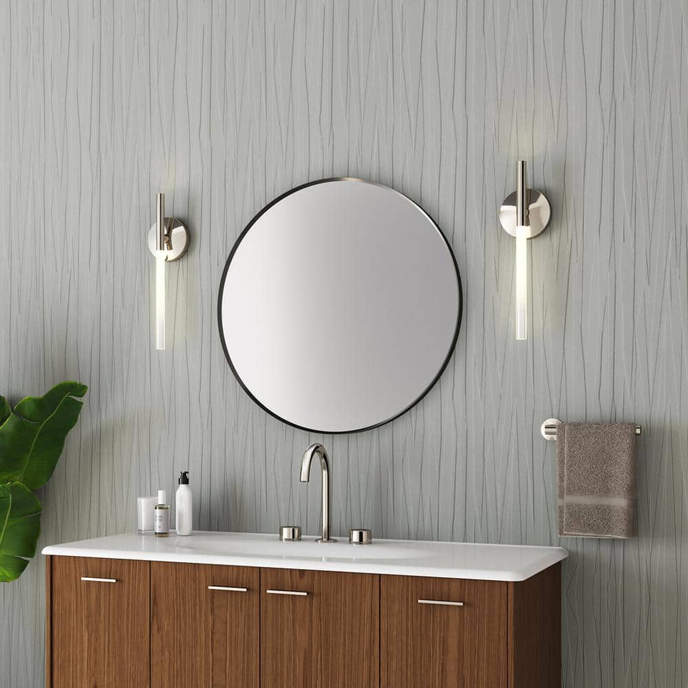 Polished Nickel Minimalist LED Wall Sconce
