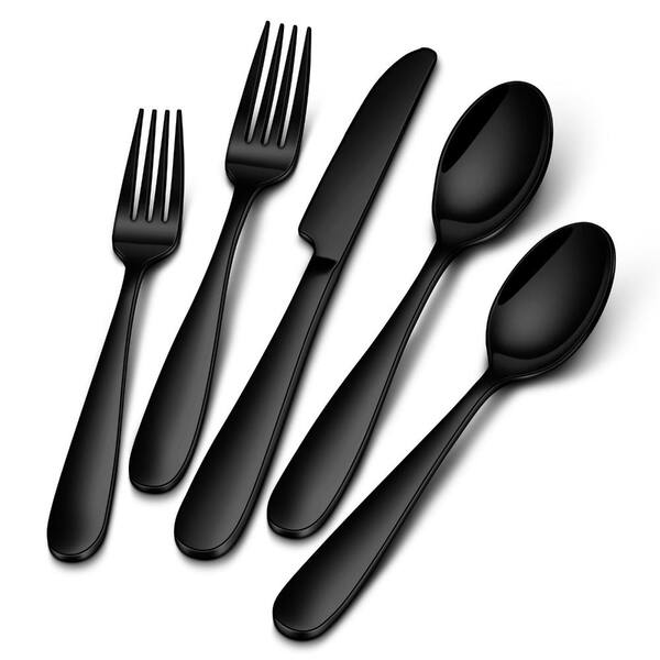 20-Piece Stainless Steel Flatware Set for 4, Heavy-Duty Mirror Finish, Dishwasher Safe