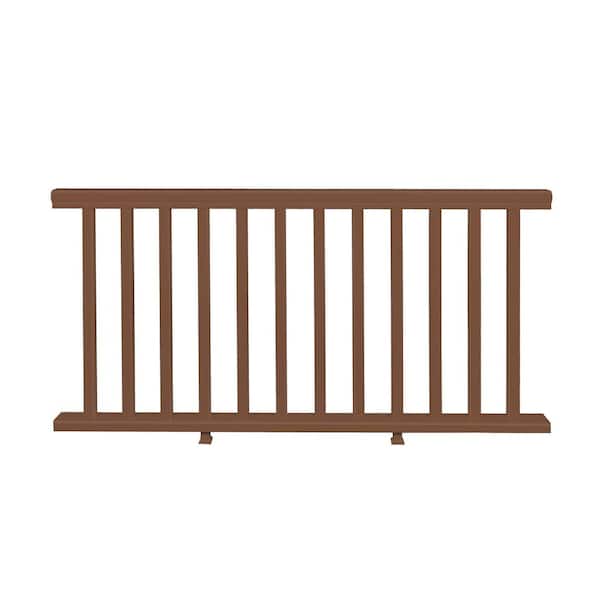 36 in. x 72 in. Brown Vinyl Railing