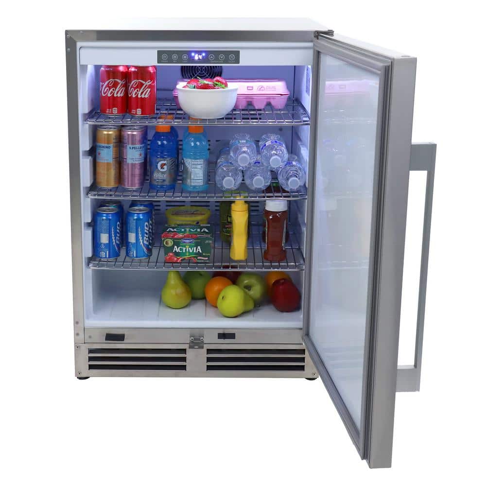 Compact Stainless Steel Smart Undercounter Refrigerator, 5.4 cu. ft.